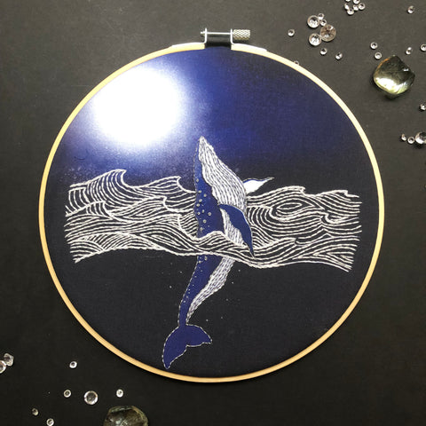 Peaceful Whale Embroidery Kit