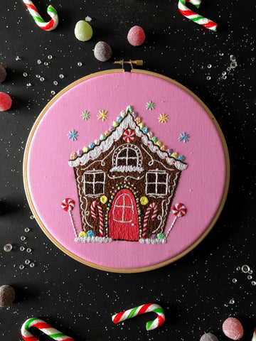Ginger Bread House Embroidery Kit
