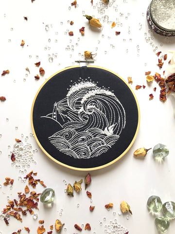 Stormy Night Embroidery Kit