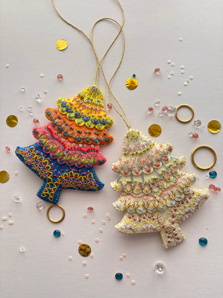 Mr and Mrs Claus Felt Ornament PDF Tutorial