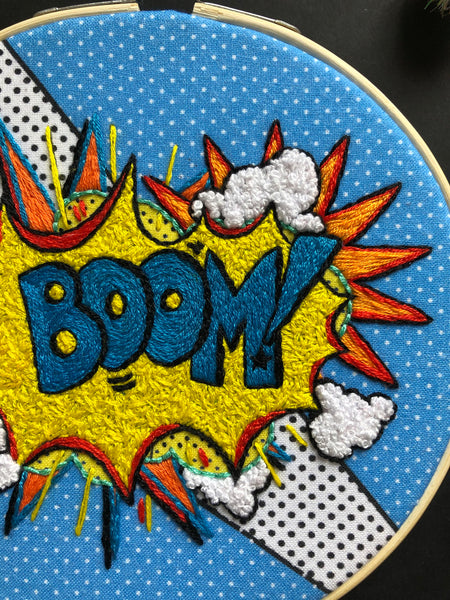 BOOM! Pop Art embroidery kit