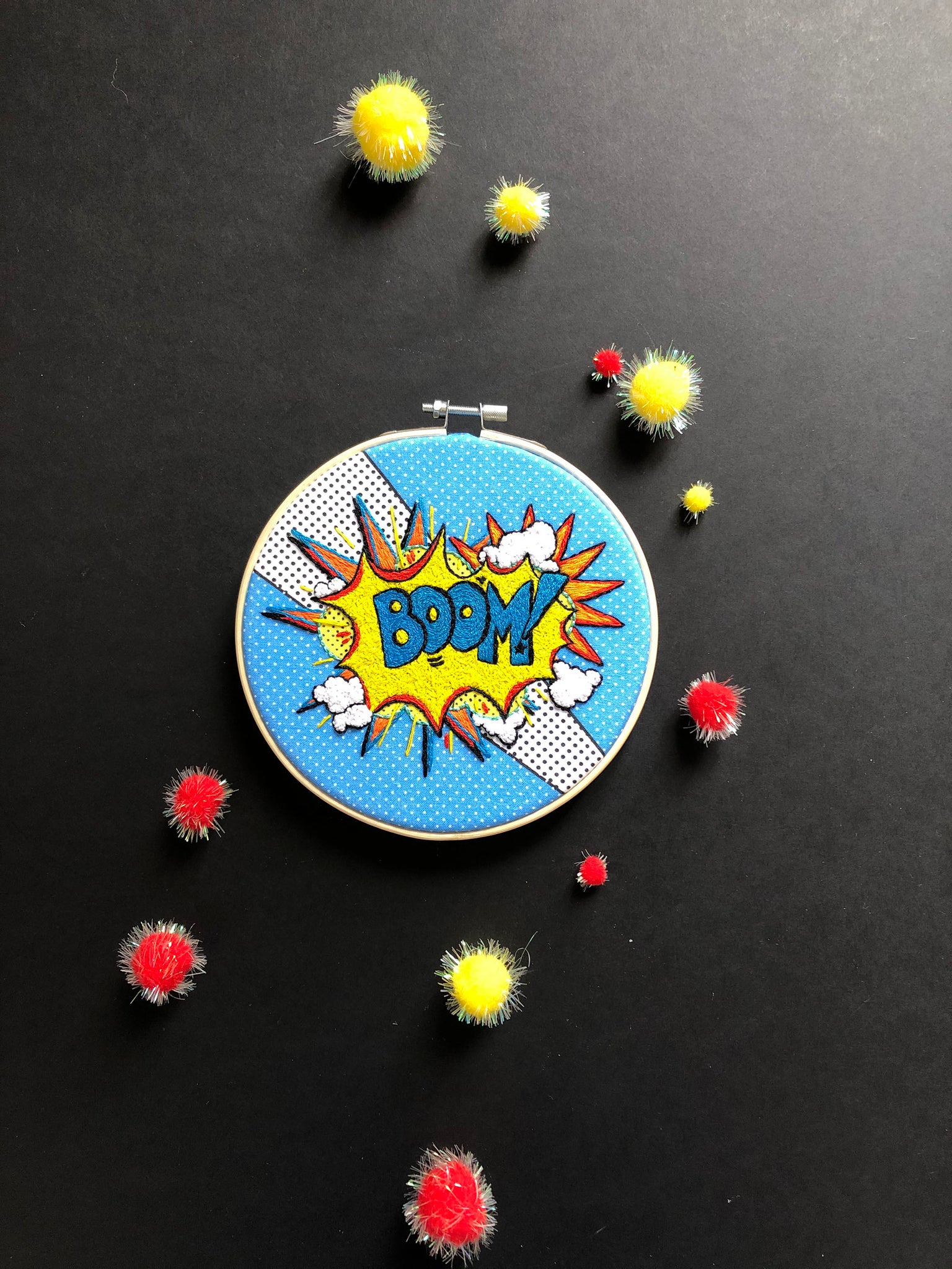 BOOM! Pop Art embroidery kit