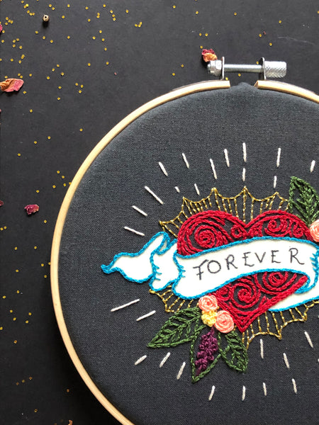 Forever embroidery kit