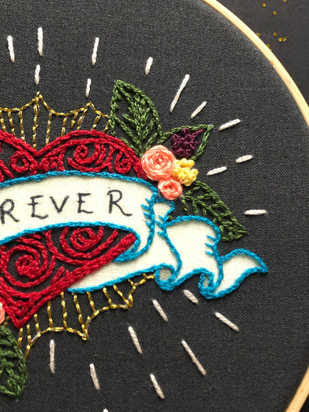 Forever embroidery kit