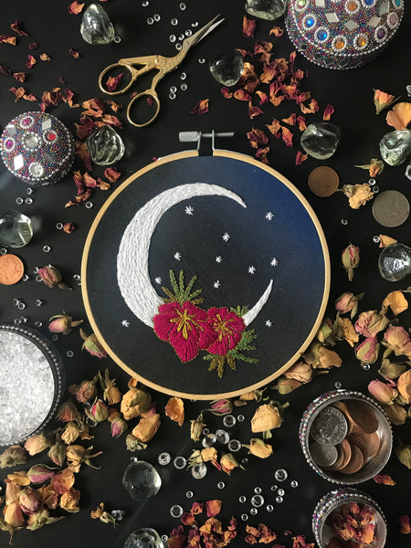 Crescent Moon Embroidery Kit