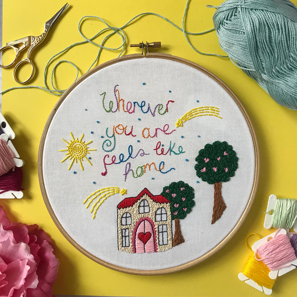 Feels Like Home Embroidery Kit