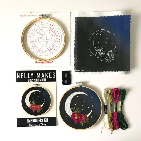 Star Burst Embroidery Kit, needlecraft kit, embroidery pattern, beginners needlecraft, modern embroidery kit, hoop art, embroidery art diy