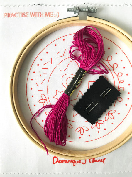 Valentine's Embroidery Kit, sewing kit, embroidery pattern, beginners embroidery kit, modern embroidery kit, hoop art, embroidery art diy