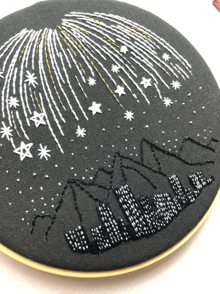 Star Burst Embroidery Kit, needlecraft kit, embroidery pattern, beginners needlecraft, modern embroidery kit, hoop art, embroidery art diy