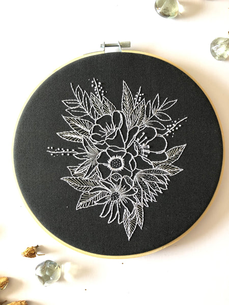 The Snow Flowers embroidery kit