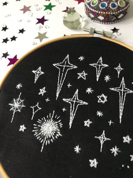 Starry Night embroidery kit