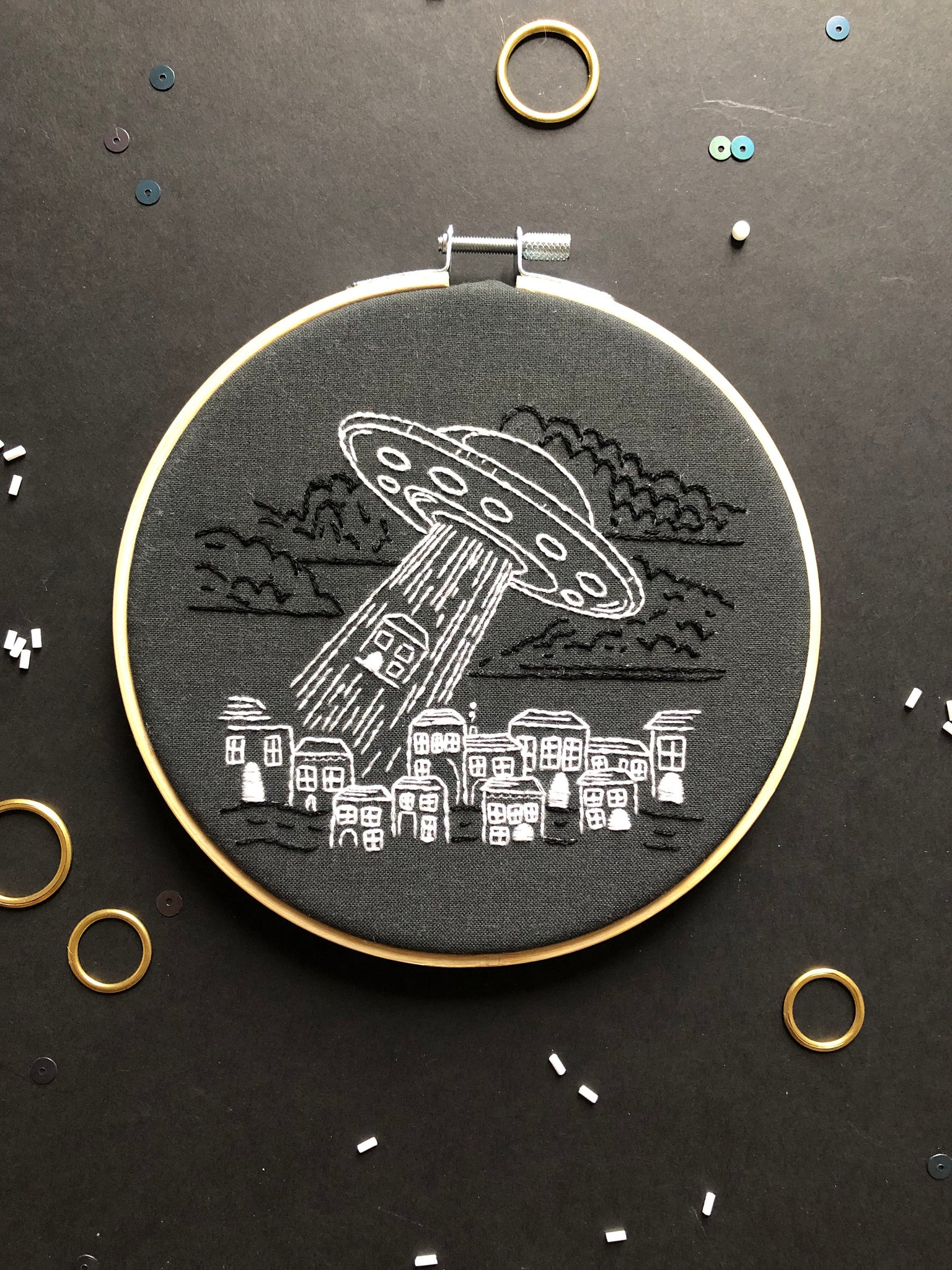 Oh My! UFO Embroidery Kit