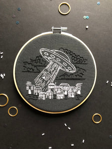 Outer Space embroidery kit