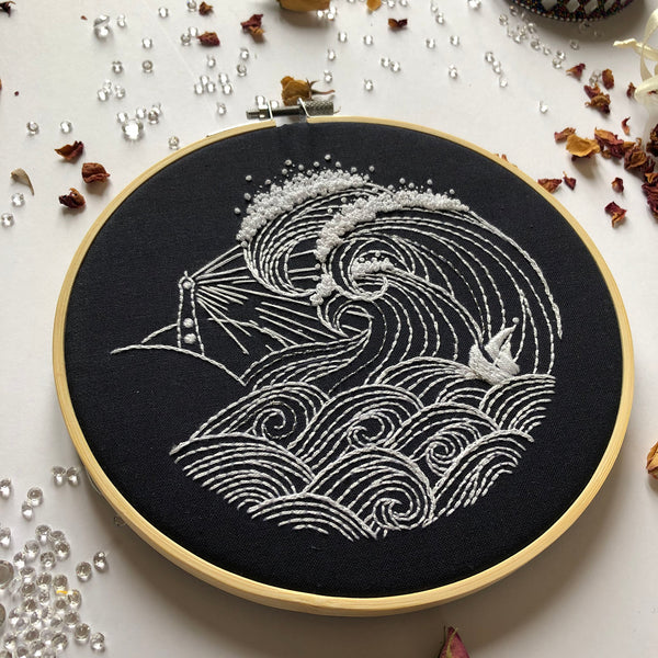 Stormy Night Embroidery Kit