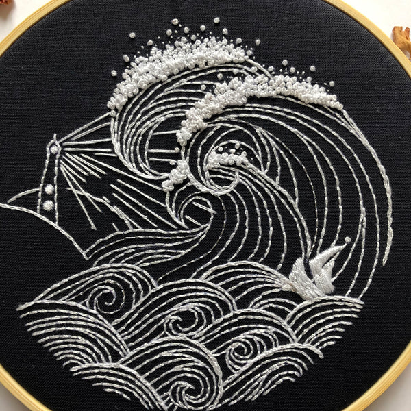 Stormy Night Embroidery Kit