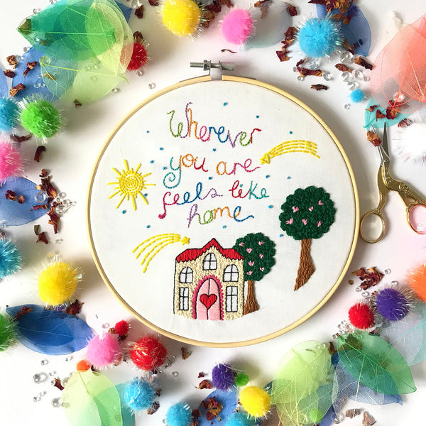 Feels Like Home Embroidery Kit